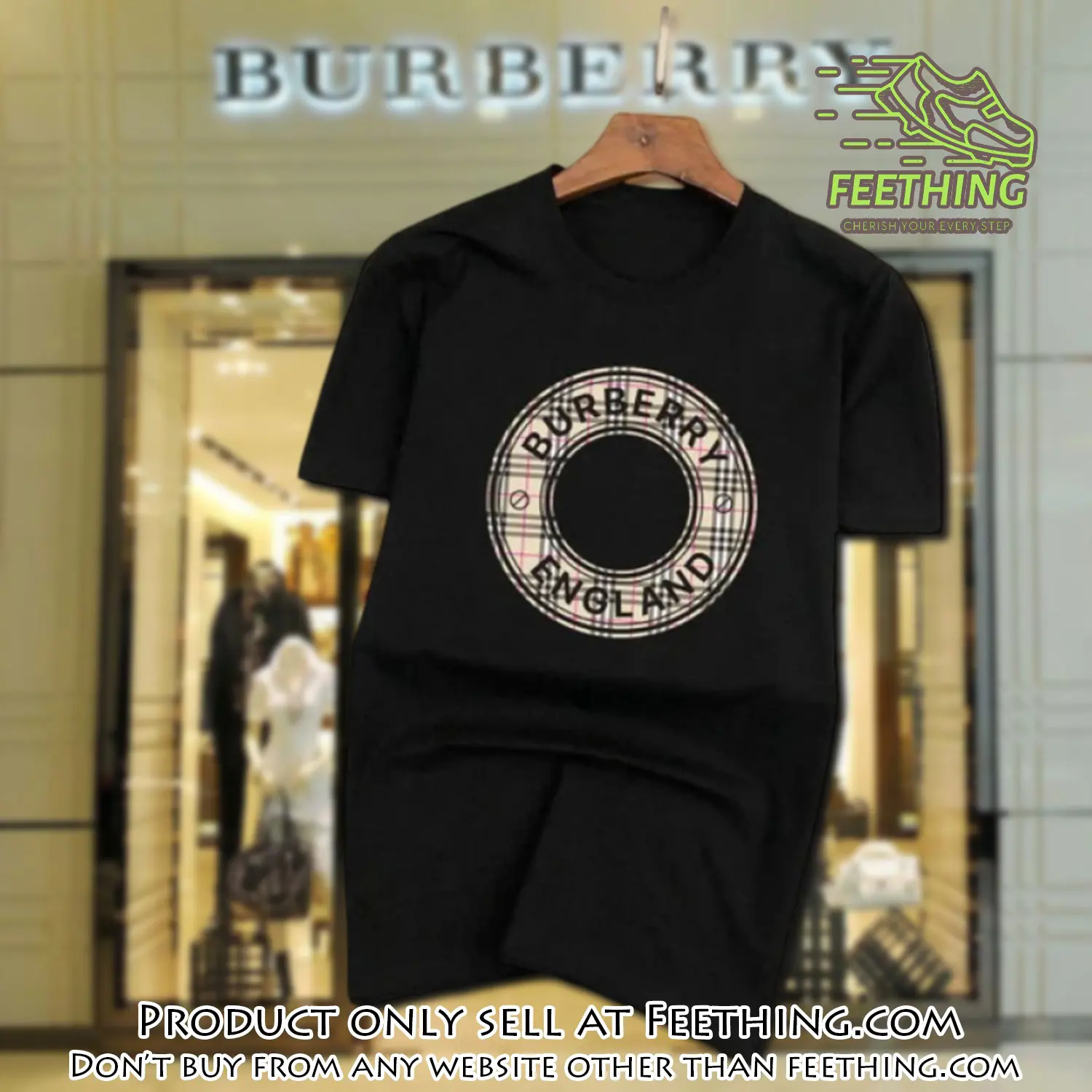 Burberry england black luxury brand unisex tshirt outfit for men women ft4725048